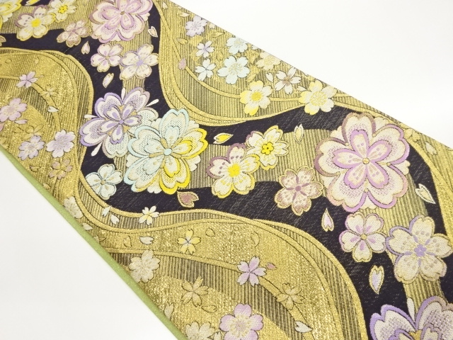 JAPANESE FUKURO OBI / WOVEN SAKURA